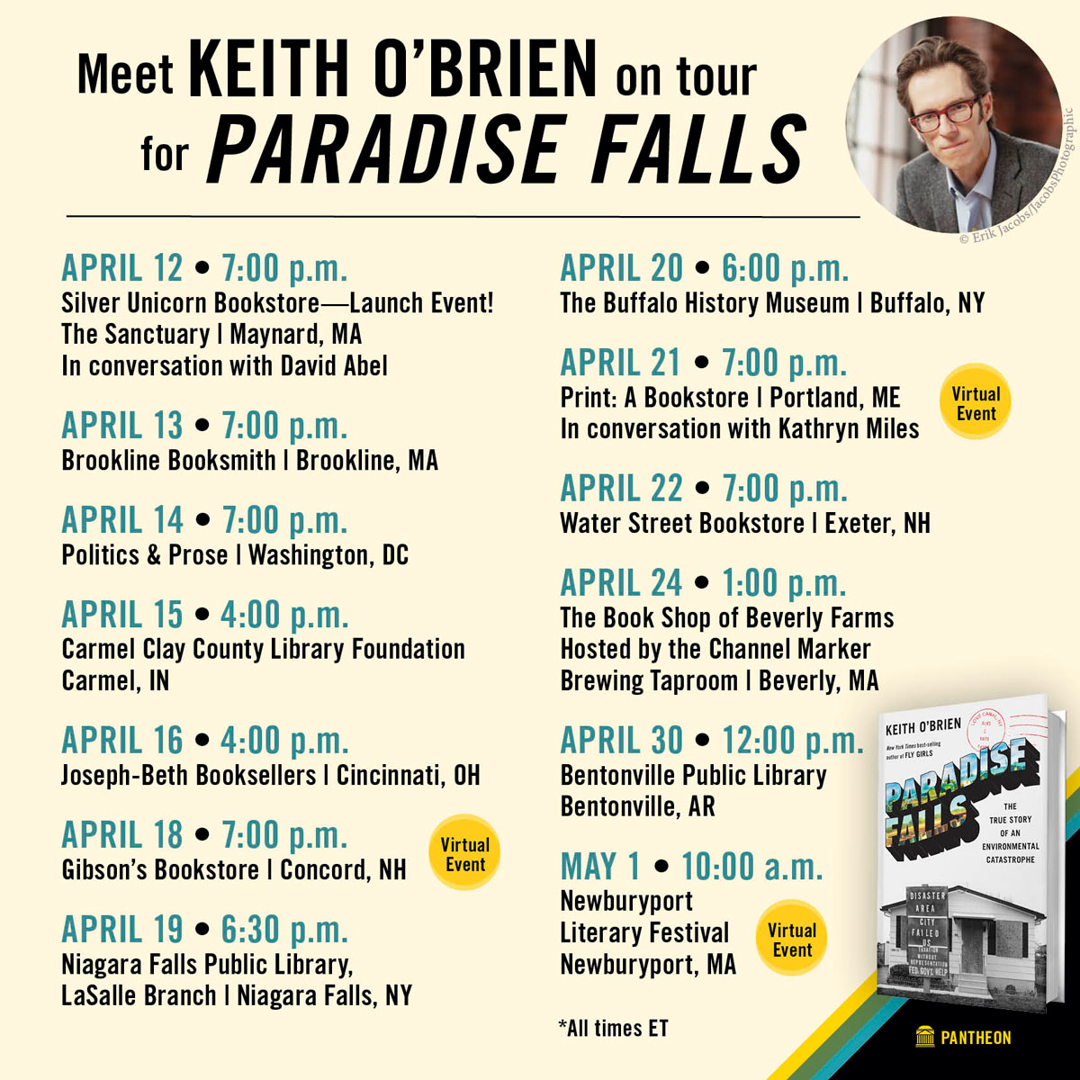 Vaccinated? Check.

Boosted? Check.

Finished book? Yep.

Ready? We'll see.

Either way, I've got a book tour. Come on out and support your local bookseller. It'll be fun, restorative. We'll laugh. It'll be retro. At a minimum, it's an excuse to leave to house. See you there!