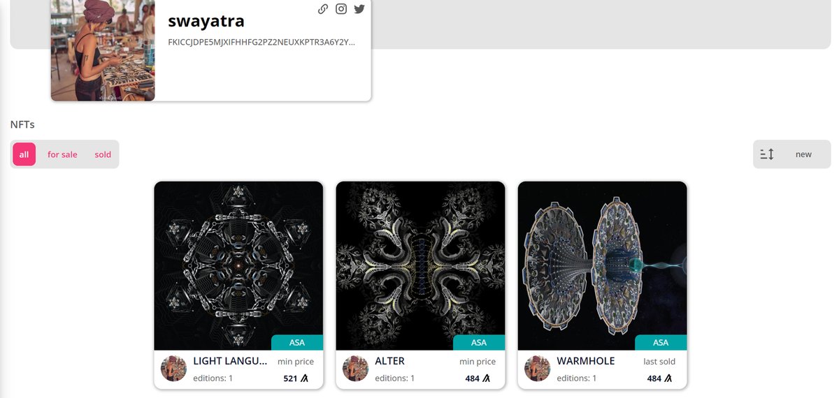 NFTs available on <a href="/_Dartroom/">Dartroom</a> 
Link - dartroom.xyz/artists/swayat…
#NFTCommunity #nftcollectors #Algorand #nftart