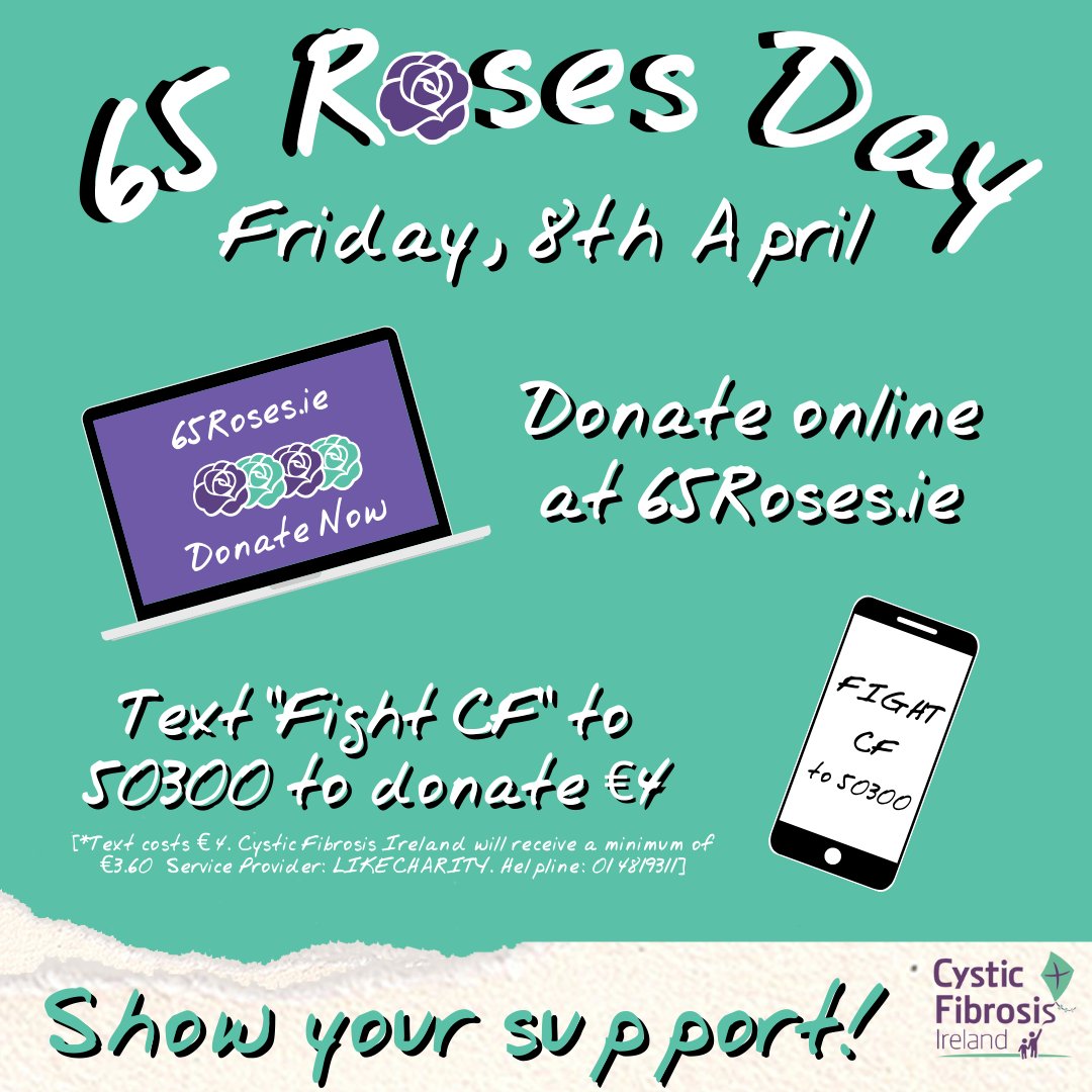 Malone_Group's tweet photo. Happy 65 Roses Day!
65 Roses Day is @cf_ireland's National fundraising day &amp; we are asking for your support to raise funds for supports and services for the CF community across Ireland. Donate at https://t.co/qfyPukQ702. #65Roses https://t.co/JmxRutbegy