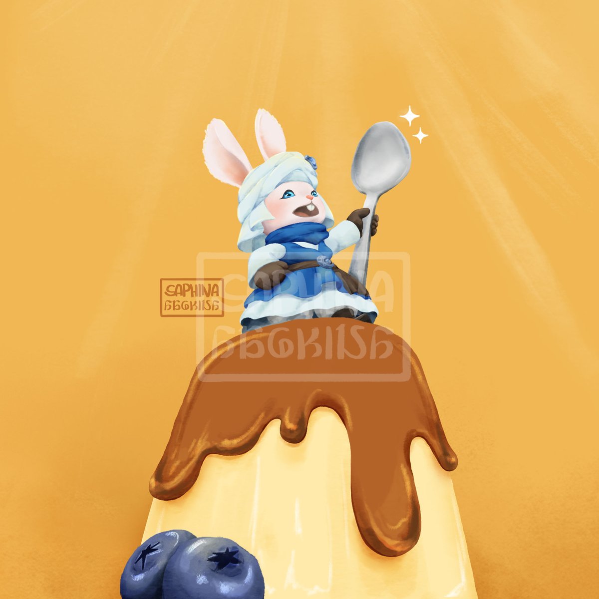 BySaphi's tweet photo. At last, Puddingway's conquest has ended and has now become the King of Pudding!
Available on my Etsy ❤️
https://t.co/0UZHnZl74l
#ffxiv #FFXIVART #FF14 #FinalFantasyXIV #FINALFANTASY14 #loporrit #puddingway https://t.co/mt9l66zyMA
