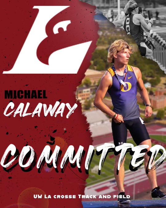 MJcalaway15's tweet photo. I am Honored to announce my commitment to the University of Wisconsin La-Crosse to continue my academic and athletic career!🦅#Goeagles https://t.co/wT1E4AXgMS