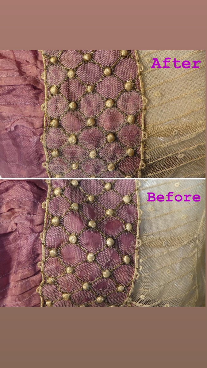 txetxarito's tweet image. This week the attention was placed on the conservation of the tule.
#fashionconservation #textileconservation