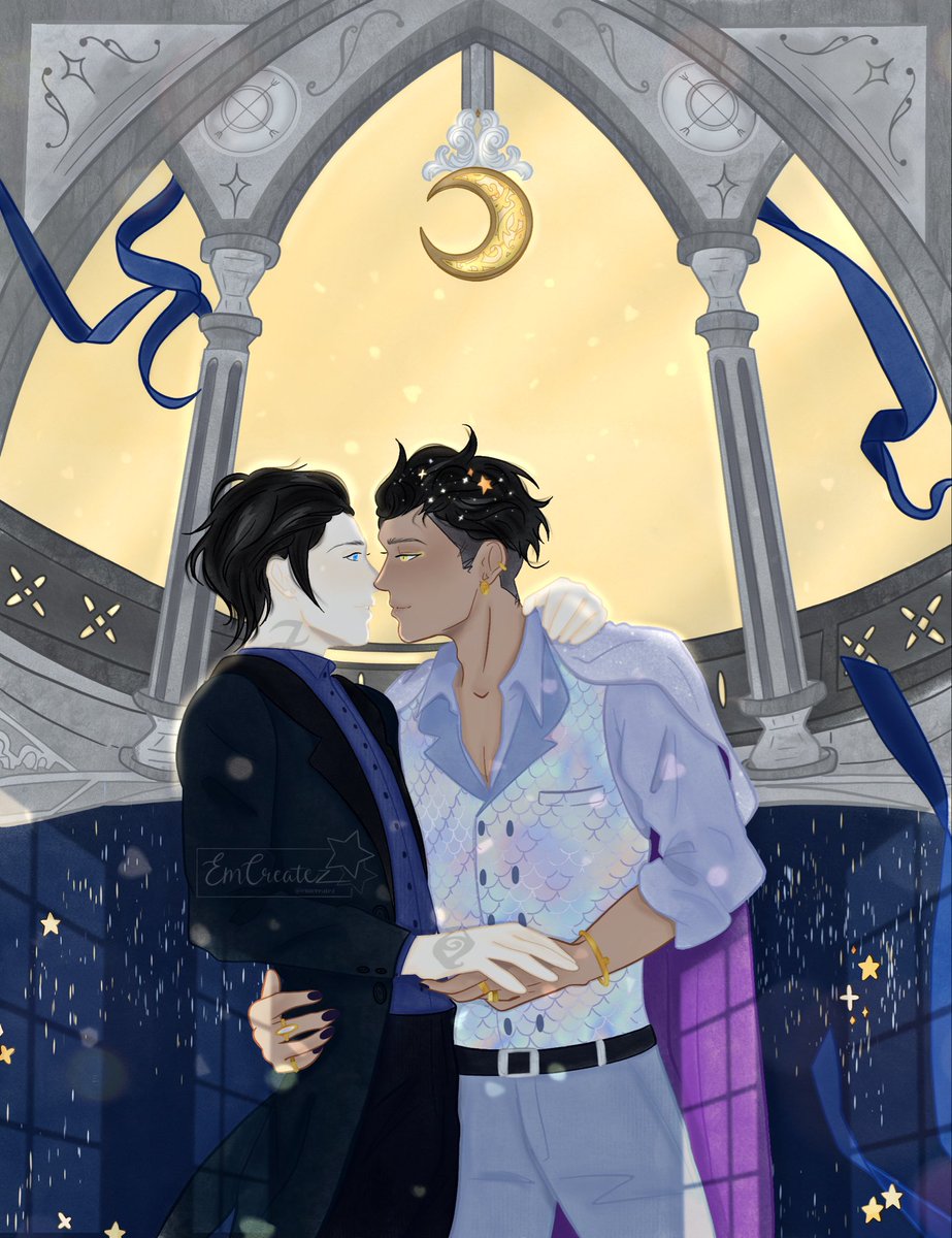 emcreatez's tweet photo. We Found Each Other
—————————
I’m a whole day early but, 
Happy 3 Year Anniversary to The Red Scrolls of Magic 💜✨
•
I’m don’t have @CassandraJP skills, but I’m super happy with how this turned out! 🥰
•
Characters owned by @cassieclare https://t.co/BWyIYS7Ohb