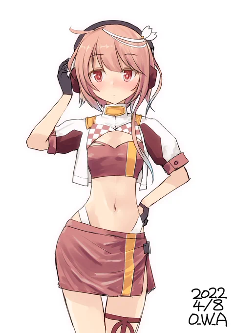 貸与される制服の布面積が普段と変わらないのに報酬がすごく良いと聞きつけてサーキットで働き始めた伊58

#艦これ版深夜の真剣お絵描き60分一本勝負
#艦これ版真剣お絵描き60分一本勝負_20220408 