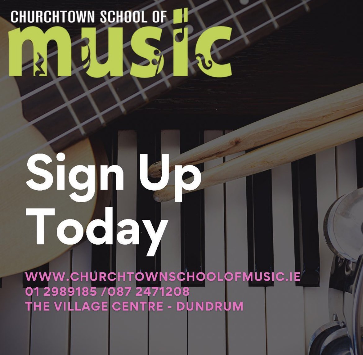 ChurchtownMusic's tweet photo. ✨ September Enrolment ✨

Now accepting enrolment for September. Get in touch to guarantee your slot and teacher. 
https://t.co/EKoWmQuuCK https://t.co/qF2HazmJzW