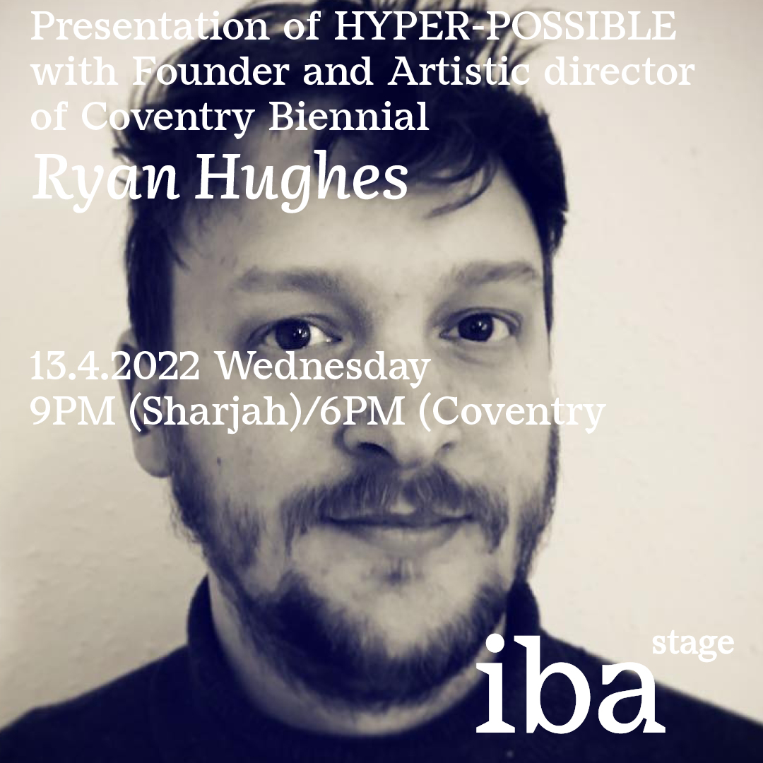 IBAoffice's tweet photo. Join us for our upcoming #IBAstage Wednesday 13 April as we host #RyanHughes Founder and Artistic Director of #CoventryBiennial presenting #HYPERPOSSIBLE @CovBiennial #CovBiennial2021
To register and for info follow the link
https://t.co/387UNse72l
#IBA #BiennialAssociation https://t.co/096OFQp6is