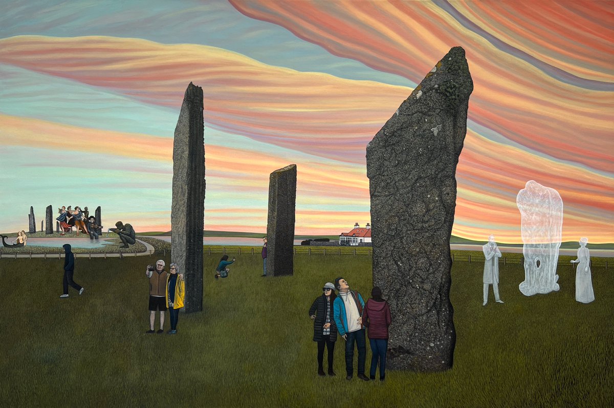 Ben_Edge_Art's tweet photo. ‘Orkney’ by Ben Edge 2022
Oil on canvas, 100cm x 150cm
#orkney #standingstones #stonecircle #stoneofstenness #ringofbrodgar #folklore #benedge #childrenofalbion https://t.co/VoBsdhjAj9
