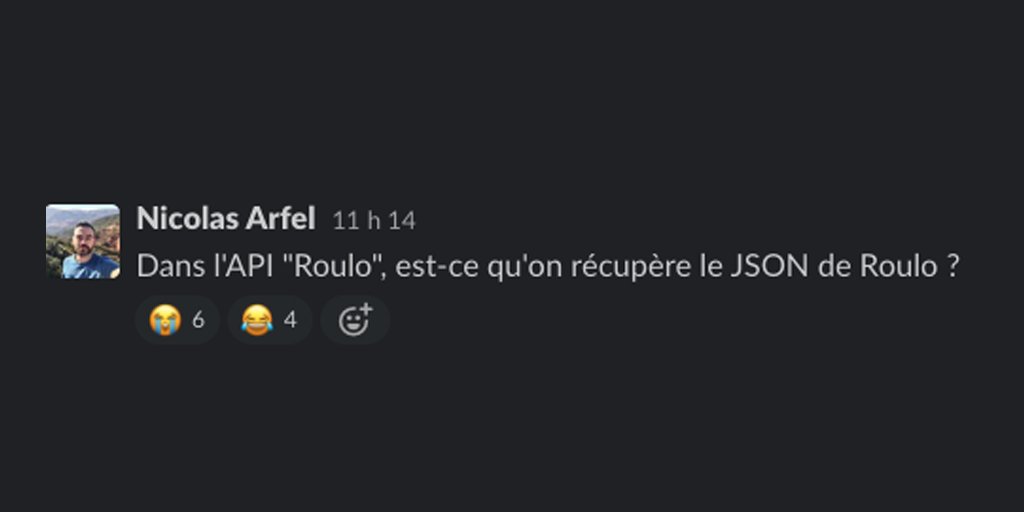 Oclock_io's tweet photo. C'est vendredi. 
#json #dev https://t.co/ViQrUISOYn