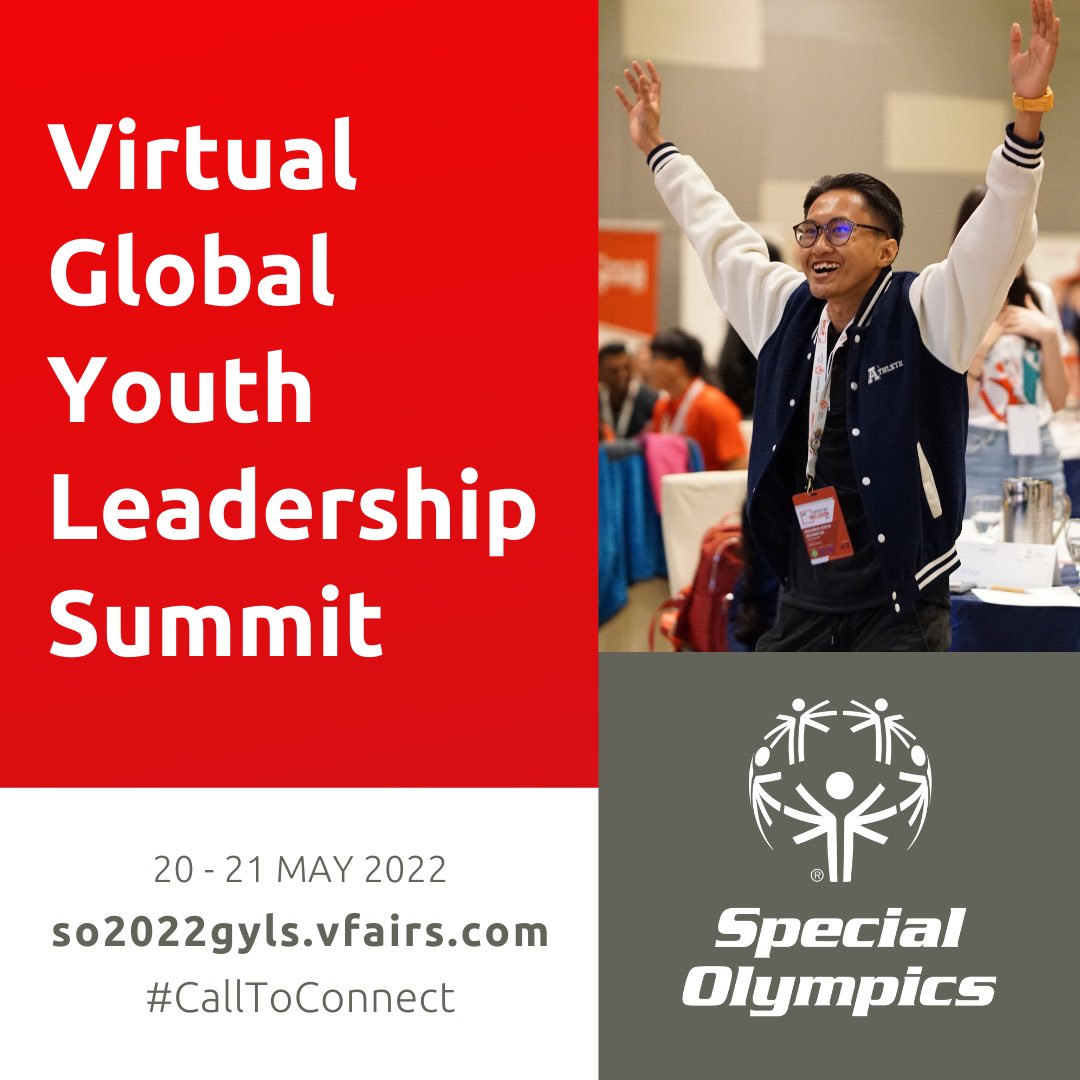 SOMENA68's tweet photo. For the first time since 2019, join other @SpecialOlympics Youth Leaders from around the world for a Global Youth Leader Summit and learn how you can lead the way for inclusion in your community! #CallToConnect https://t.co/cf0OGgwKKd