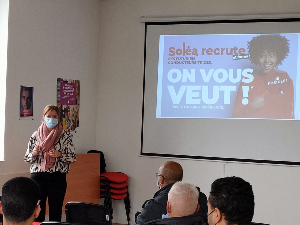Aujourd'hui encore l'agence #MulhouseDoller est aux côtés de son partenaire #Solea pour accompagner les besoins nombreux de recrutements 💪👍.
Favoriser les échanges et créer des vocations 👉 en route vers l'emploi🚌