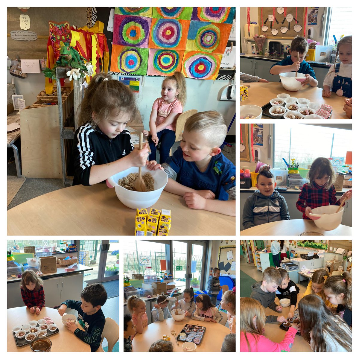 michell41904044's tweet photo. Enjoying the last day of term - and developing their STEM skills - making Easter Nests. #curriculumforwales #STEM https://t.co/AUNCoT5fgN