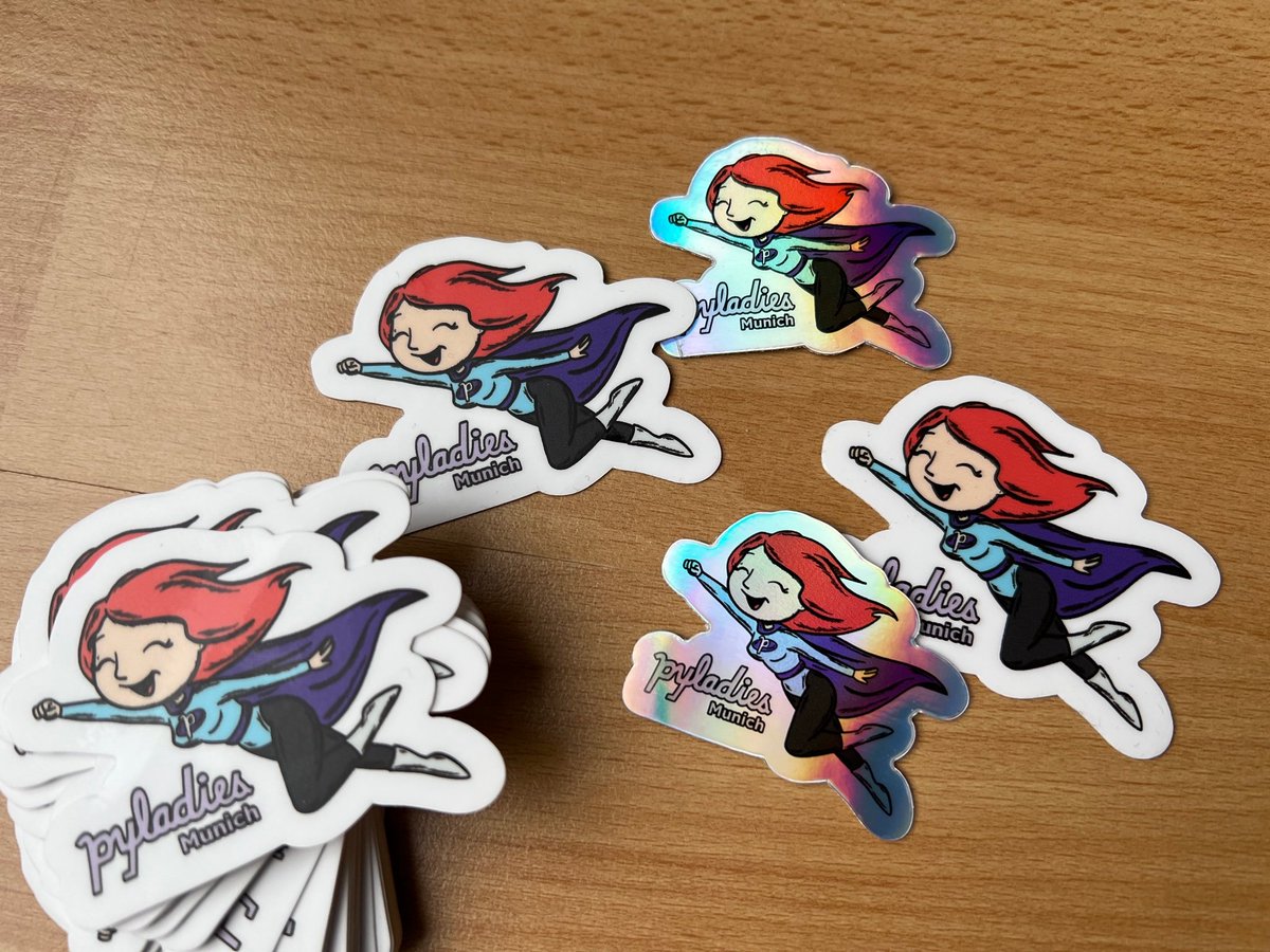 Get ready to upgrade your sticker and pin game at <a href="/PyConDE/">PyConDE & PyData</a> 

@PyladiesK <a href="/PyLadiesBer/">PyLadies Berlin</a> <a href="/pyladiesmunich/">PyLadies🥨Munich</a> have you sorted 🤩