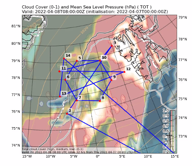 HALOAC3's tweet image. Today #HALO took off very early at 6:30 LT to probe a polar low over #FramStrait west of #Svalbard, also #Polar6 is in for coordinated legs.  #HALOAC3 #AC3TR
 @UniLeipzig @UniCologne @AWI_Media @TROPOS_eu @MaxPlanckChemie (📸Max Maahn @UniLeipzig)