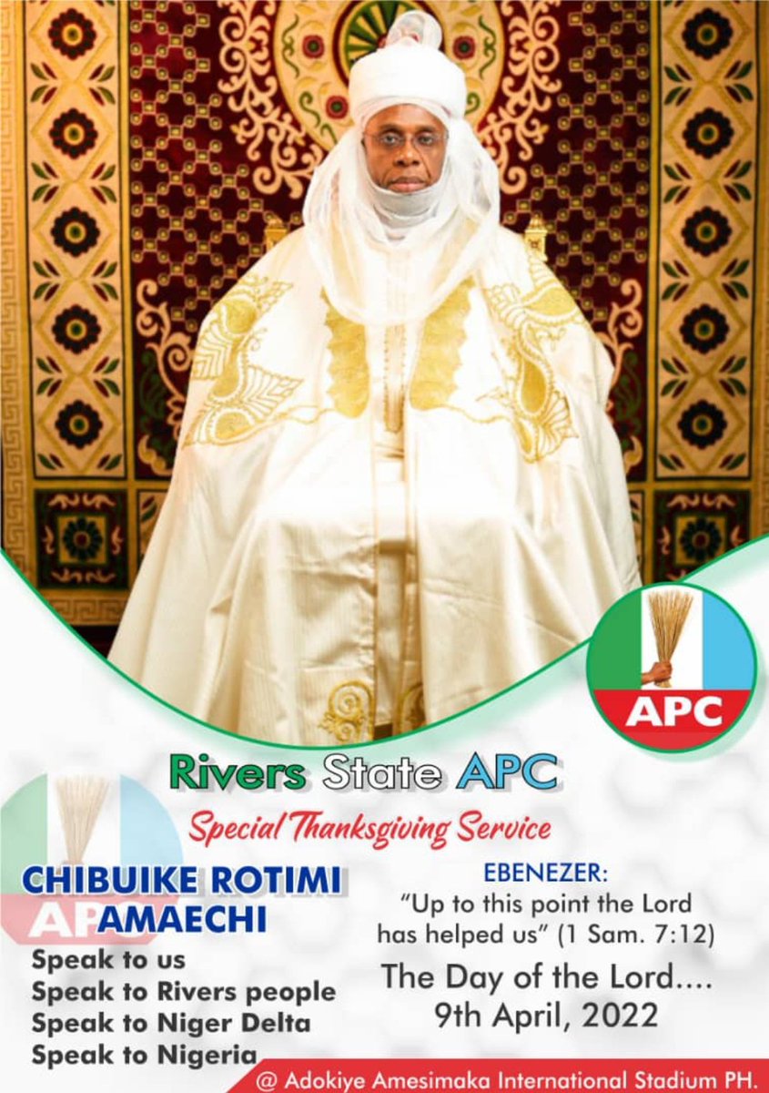 iruo_frent's tweet photo. With a joyful and grateful heart, the #RiversStateAPC says thank you Lord.
Come tomorrow and thank God with the APC Rivers state for how God has kept the party together.
@FaradoG @woye1
#APCRiversThanksGivingService
#Ameachi2023 #QualifiedToServe
#ItsMorningAgain #JustDIG https://t.co/mJed05C33p