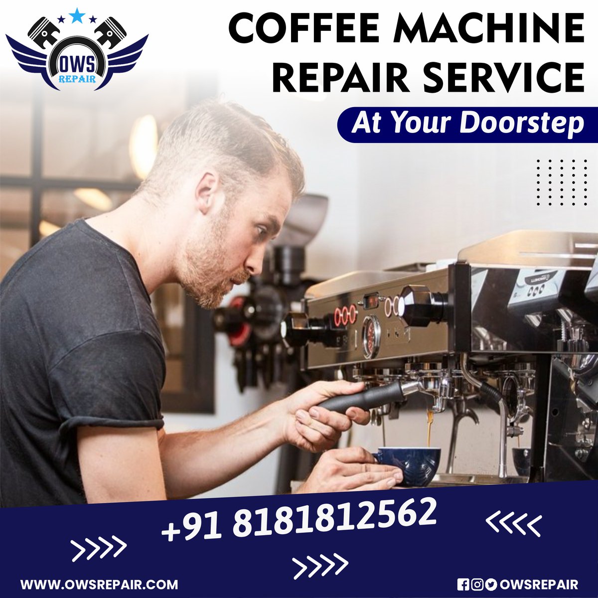 OWS_Repair's tweet photo. Coffee is the thing which gives us the vide of a good morning. So we are here for doorstep coffee machine repair services.

#coffeemaker #coffeemachine #coffeemachinerepair #localservices #laptop #acrepairing #doorstepservices #doorstepservice #acproblems #homeappliances https://t.co/KQgcCr6ZaM
