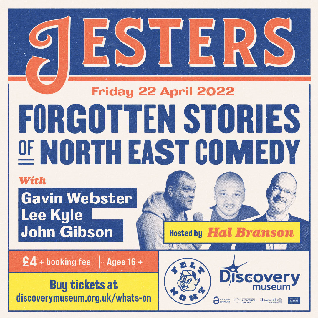 Discovery Museum (@discovery_mus) on Twitter photo If you missed us and <a href="/FeltNowt/">Felt Nowt</a> on <a href="/Ladyannafoster/">Anna Foster</a> <a href="/bbcnewcastle/">BBC Sport Tyne & Wear</a> show yesterday talking about new podcast (& launch night on 22 April) for 'Jesters - Forgotten Stories of North East Comedy' you can catch us talking here at 24mins & 45 mins bbc.co.uk/sounds/play/p0… If you missed us and <a href="/FeltNowt/">Felt Nowt</a> on <a href="/Ladyannafoster/">Anna Foster</a> <a href="/bbcnewcastle/">BBC Sport Tyne & Wear</a> show yesterday talking about new podcast (& launch night on 22 April) for 'Jesters - Forgotten Stories of North East Comedy' you can catch us talking here at 24mins & 45 mins bbc.co.uk/sounds/play/p0…