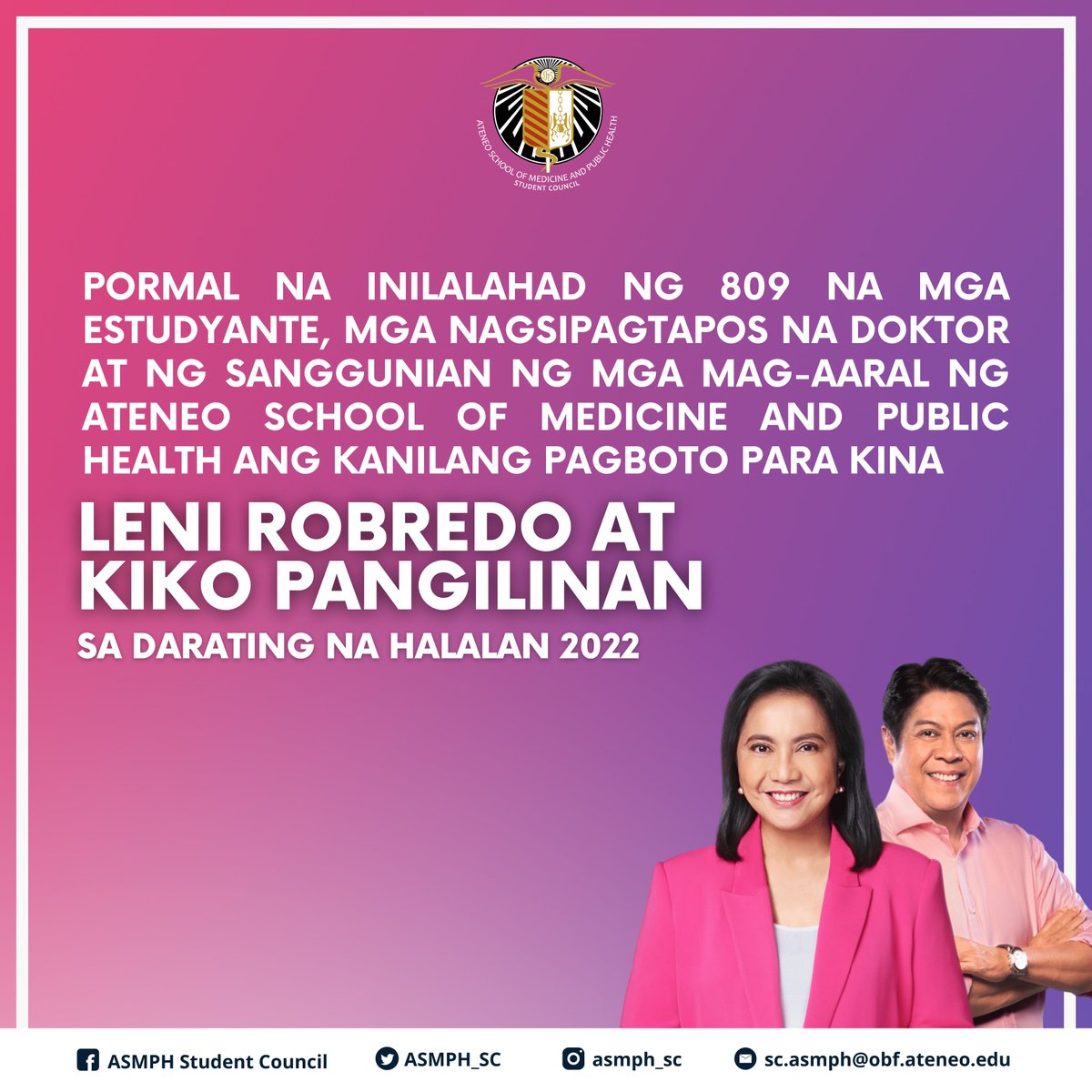 ASMPH Student Council tweet media