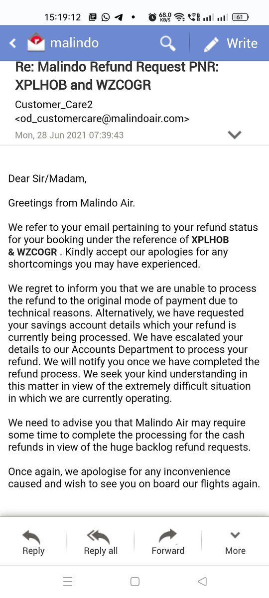 vimalbpatel82's tweet photo. @malindoair More than 2 year passed u r not keeping promise plz refund asap whole world is watching your scam PNR: XPLHOB and WZCOGR #malindoaircheated  @DGCAIndia @JM_Scindia @ChandranMalindo https://t.co/cPtefnkZxm