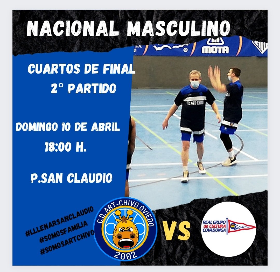 🔊 NACIONAL MASCULINO ⛹‍♂️ 

Este domingo en San Claudio a las 18.00 h. necesitamos la victoria para tener opciones de llegar a la final a 4. 

¡No puedes faltar, te esperamos!. 

#SomosFamilia #SomosArtChivo DeportesOviedo
