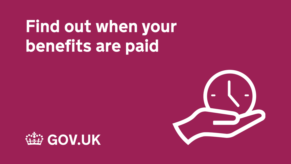 Find out when your benefits are paid.