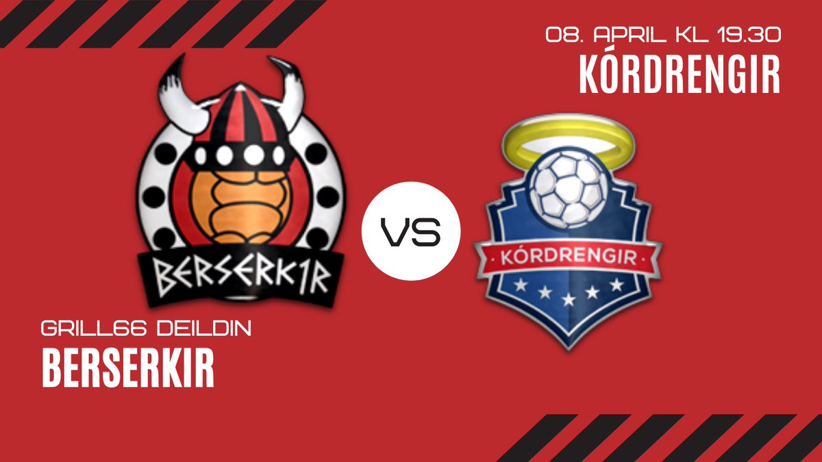 ⚫🔴Gameday!⚫🔴
🆚<a href="/Kordrengirhandb/">Kórdrengir.Handbolti</a> 
🏆Grill66 deildin
🕗kl 19.30
🏟 Víkin
📺 VíkingurTV

Síðasti leikur tímabilsins!

Góð stemning á pöllunum, plötusnúðurinn lofar alvöru handboltapoppi, DJ Ötzi, Opus og fleiri góðir.

#handbolti #grill66