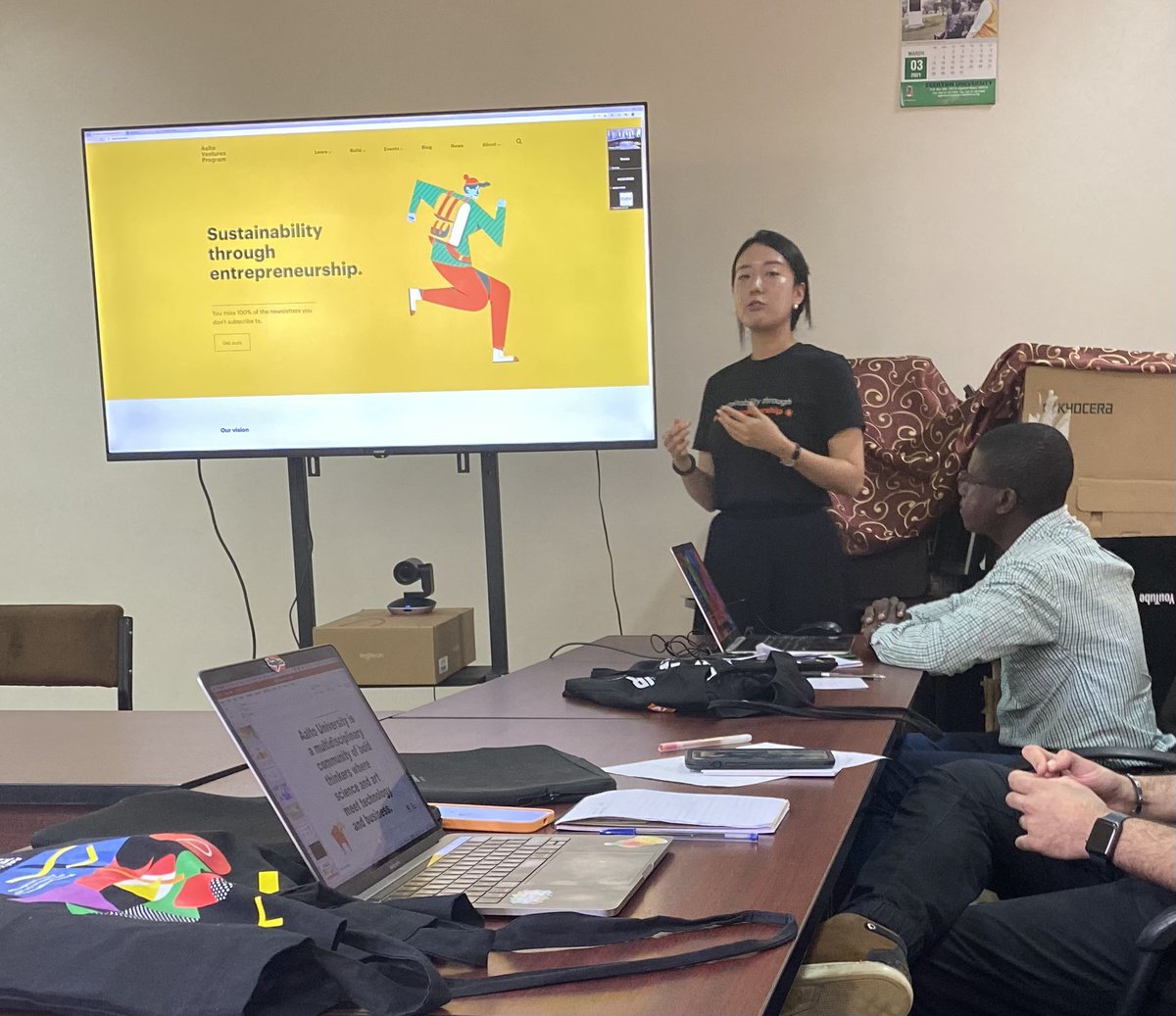 FaithChela5's tweet photo. The best way to predict the future is to create it.Youths from Aalto University Flagship Program are taking an initiative to engage in entrepreneurship
Which should be a challenge to us.#aaltoventuresprogram #tagdev #ruforum https://t.co/waM0MJT4D9