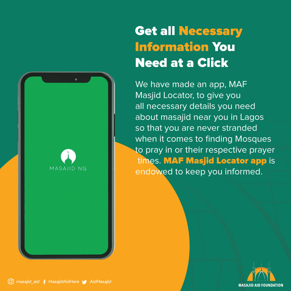 AidMasajid's tweet photo. We're bringing salat closer to your heart, maa shaa Allah. 🤗 

Download the MAF Masjid Locator app via https://t.co/E7Op3nFusN https://t.co/kTBx9HmaUR