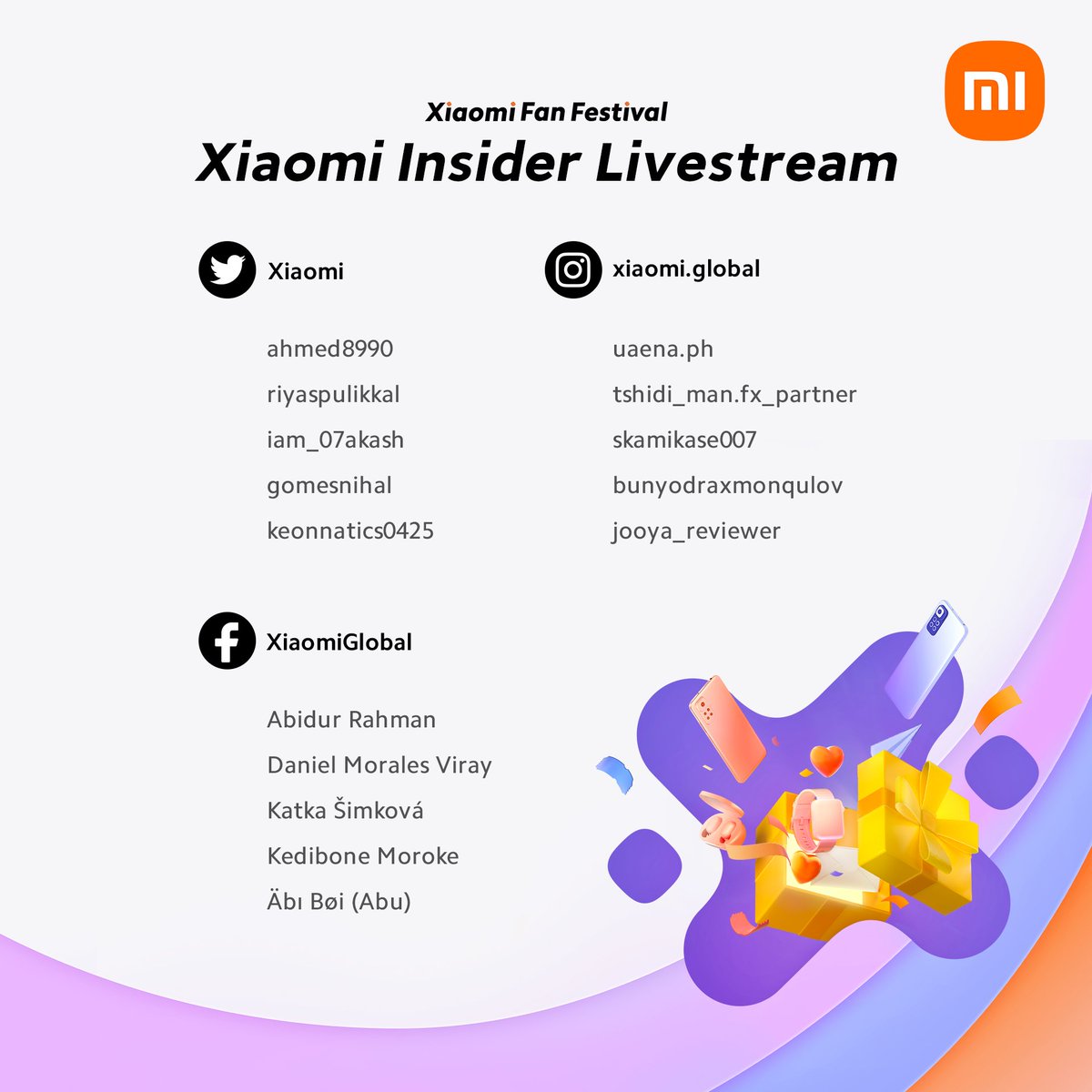 Xiaomi's tweet photo. Congratulations to our 15 Xiaomi #MiSteryBOX winners!

Thank you, #XiaomiFans, for all your great stories. Enjoy your #XiaomiFanFestival2022! https://t.co/N3k05GWlwd