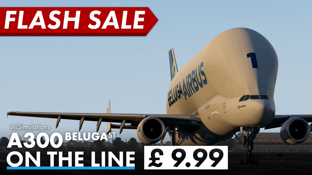 iniBuilds's tweet image. 💰 Introducing our BIGGEST discount yet... purchase the BelugaST for only £9.99 during our 24 hour flash sale, ends Saturday, April 9th at 10:00z.

inib.uk/beluga