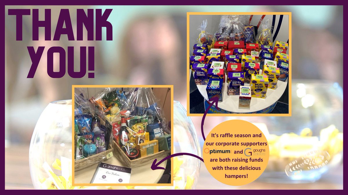 It's Easter raffle time! A huge thank you to our corporate supporters @Optimum_PS and @Goughs_Lawyers who are both raising funds for the Youth Adventure Trust with these delicious hampers! 

#Thankyou #InspiringYoungLives #Corporate #GoughsSolicitors #Optimum https://t.co/yJ7pFDnACP