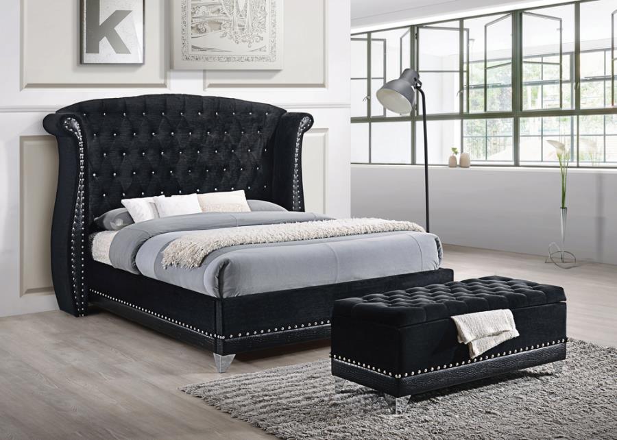 Barzini Collection Queen Size Bed with Plush Velvet Upholstery and Crystal Buttons.

Come see us or shop online – 3335 Tampa Road, Palm Harbor, FL 34684 | info@whfstore.com | 1-727-953-3904

whfstore.com/product-page/b…

#whfstore #furniturestore #supportsmall #palmharborshopping