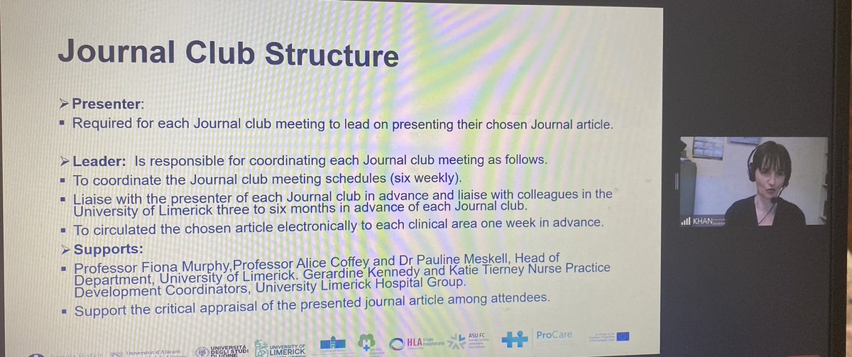 C_FitzGerald_'s tweet photo. Excellent insights from Jennifer Khan on the value of @ULHospitals Journal Clubs shared at @ProcareEurope Conference #ProCareEurope https://t.co/yEDlXftfjP