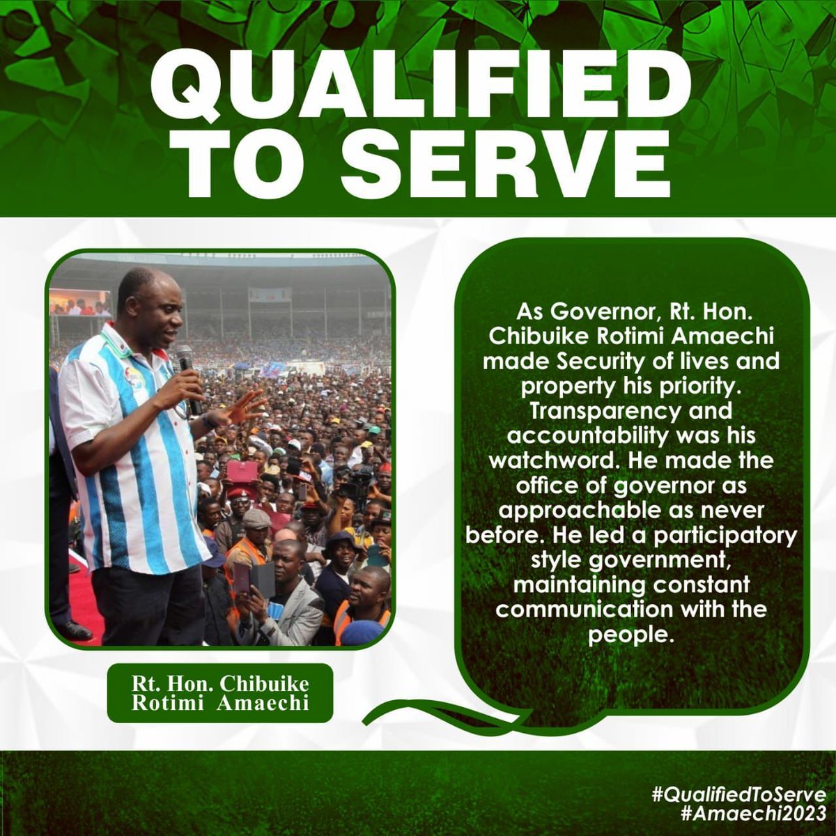 Babakay65639285's tweet photo. CRA on the match again.
@ChibuikeAmaechi
#Amaechi2023
#CRA2023
#QualifiedToServe
#QualifiedToRun
@EthelMEthel @DaminaboEric @ChinonduW @oluwateflon @WOkene @wynny49 @PreciousOyet @ToksAlex https://t.co/5GYkHMSj0q https://t.co/5wASEpliJh
