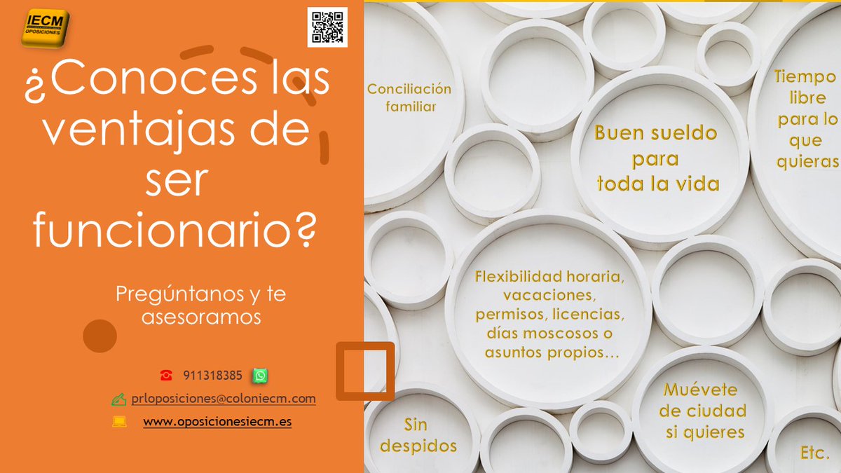 PRLOposiciones's tweet photo. Ser funcionario es garantía de un buen sueldo para toda la vida.
Pregunta cómo.
Infórmate en:
☎ 911318385 y wassapp
✍️ prloposiciones@coloniecm.com
💻 https://t.co/9z1oZO6tKF https://t.co/Q3LtCGiCQL