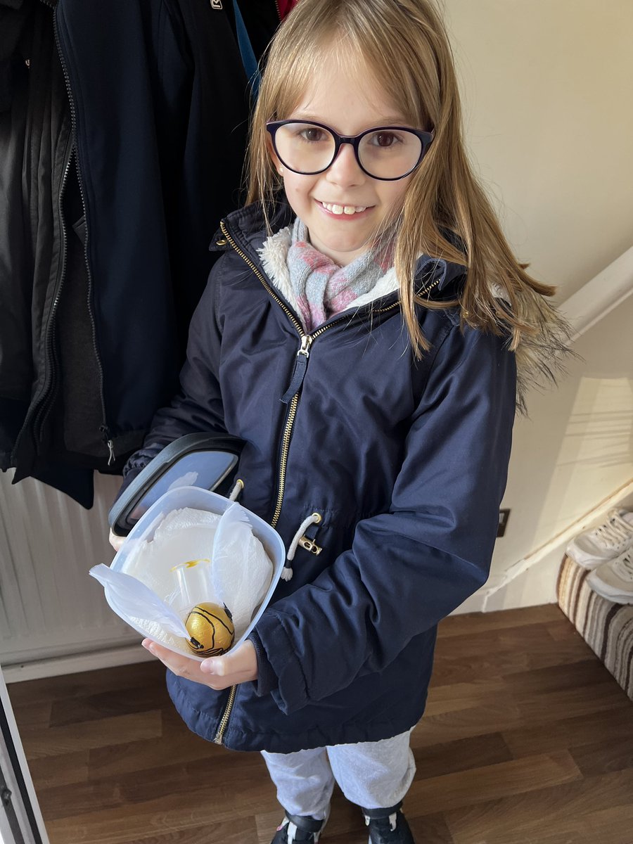 _sausagefingers's tweet photo. Ellie is excited to be back at nursery this morning to see her friends and have some Easter fun. Emma still managed to decorate her egg and get it to school despite not being able to go herself @castlechurchps @mrswhiston1 @Miss_White6189 #acornclass #beechclass https://t.co/VdhVenYkoz