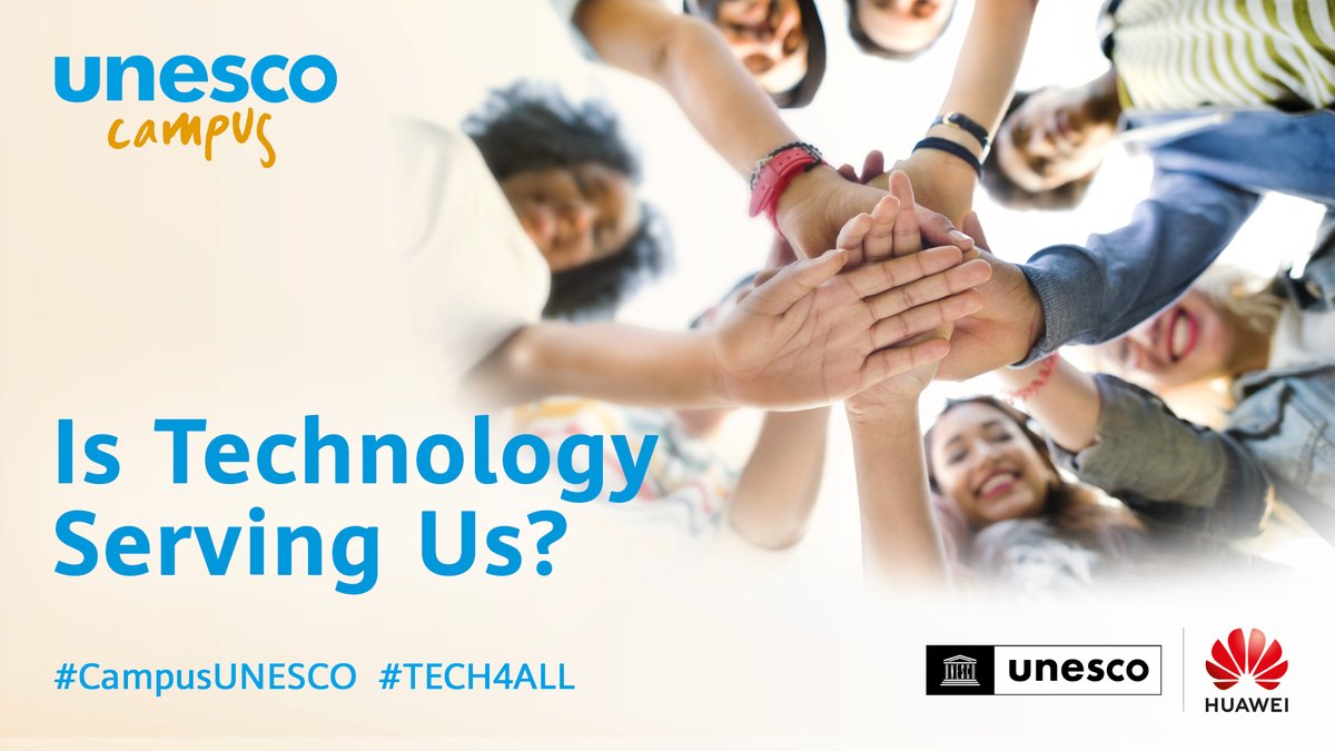 HUAWEI_TECH4ALL's tweet photo. The latest UNESCO Campus invites journalist &amp; specialists to discuss the impact of new technologies in our daily lives. Stay tuned for the upcoming Q&amp;A session! #CampusUNESCO #TECH4ALL https://t.co/4WIpcEsxUi