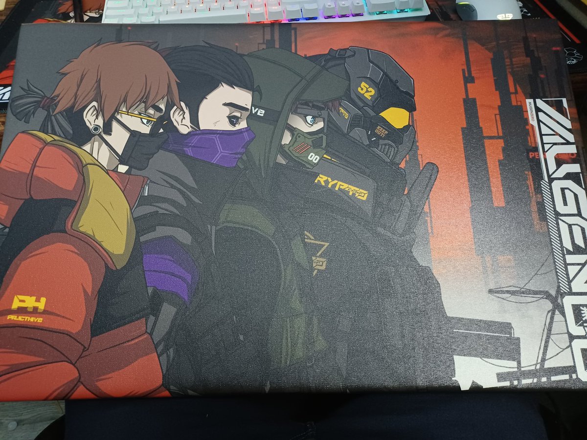 Guess a little rainbow after the rain. Got <a href="/MUGEN_Z3RO/">MUGEN</a> canvas today. Thanks bro