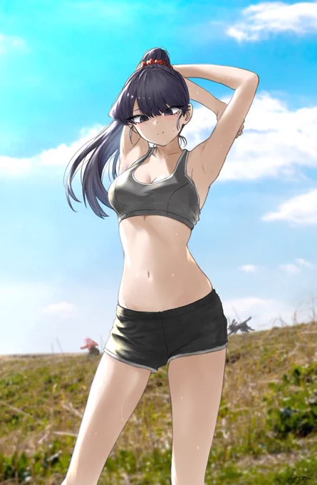 #自分が何度も投稿してしまう画像 
アウトドアな古見さん 