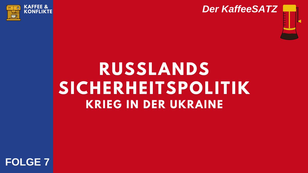 KKonflikte's tweet photo. Der KaffeeSATZ - eine EXTRAfolge 🎉 #interview
Wir möchten einen detaillierten Blick auf Russlands #Sicherheitspolitik werfen und schauen daher auf den #Kaffeesatz in unserer #Kaffeetasse ☕️
In einem Interview mit @tobiaspfella diskutieren wir den #Krieg in der #Ukraine. https://t.co/IyULktXdDb