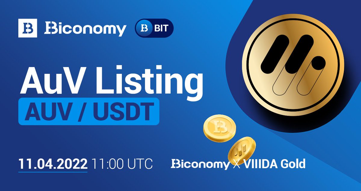 BiconomyCom's tweet photo. NEW Listing on #BiconomyExchange🚀

💰Gold Stable Coin #AUV @VIIIda_Gold will be listed on April 11th🚀
☑️Project details https://t.co/LczbPeL1HV 

#viiidagold #AUV #Biconomy #BITToken #listings #Launchpad #AirdropCrypto #Crypto https://t.co/TvBglgUMri