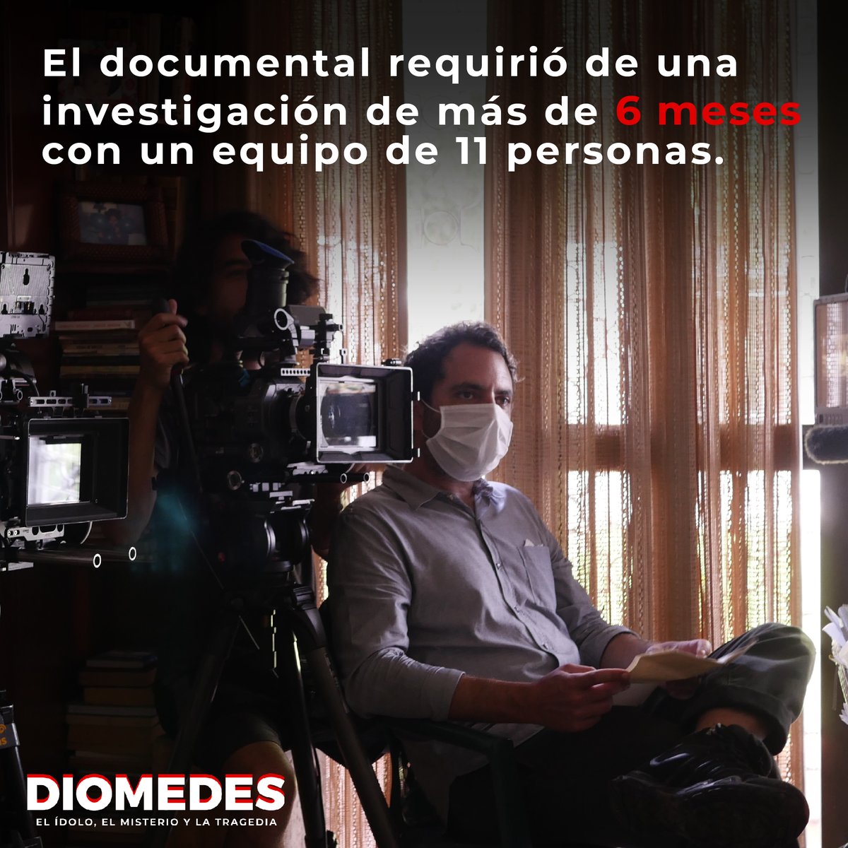 DynamoProd's tweet image. 💡¿Sabías que el rodaje del documental sobre #Diomedes requirió una investigación de más de 6 meses con un equipo de más de 11 personas?

¡Compartimos 4 datos curiosos sobre la producción que ya puedes ver en @netflixes! 🍿

👉 netflix.com/es/title/81294…