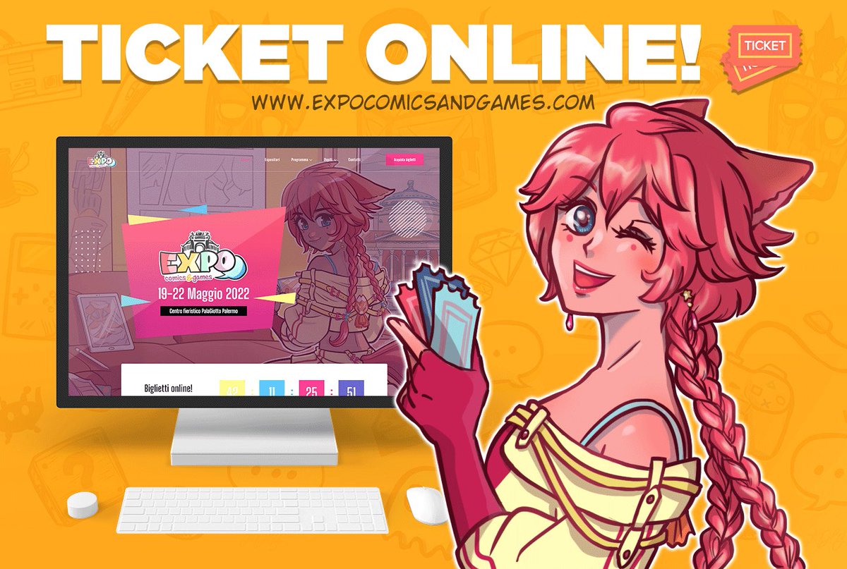 EXPOcomicsgames's tweet photo. 💥𝐀𝐭𝐭𝐞𝐬𝐚 𝐭𝐞𝐫𝐦𝐢𝐧𝐚𝐭𝐚! 💥
Il nostro sito, il programma preliminare dell’evento e la biglietteria online aprono i battenti! 👉🏻 https://t.co/9c5yO9YWLJ

🗓 Dal 19 al 22 Maggio 2022
📍 Centro Fieristico PalaGiotto
#EXPOcg https://t.co/hqDG8k2wAI