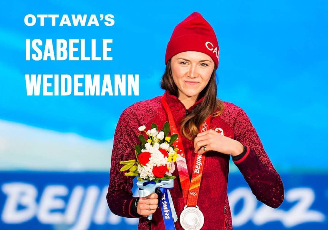 TimTierney's tweet photo. Isabelle Weidemann Day this Saturday in Ottawa!🇨🇦🏅 Three-time medalist &amp; closing ceremony Canadian flag bearer at the 2022 Olympics is coming home. Let's celebrate Izzy's success &amp; immeasurable impact on our community, country and future Olympians.
Where: @colonelbyss
When: 2pm https://t.co/W43nRHAqA0
