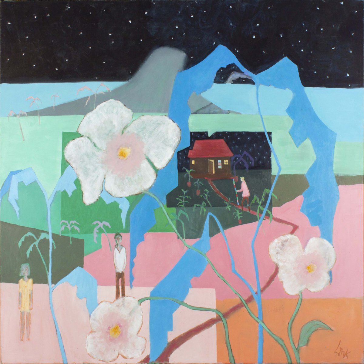 Prospero spent many hours cultivating a tropical and magical garden on the lush Island while also becoming a scholar of plants and spells: He found comfort in his garden and an awareness of how precious is 'the great globe Itself' 
.
"Prospero's Island" Oil on Canvas by John Link