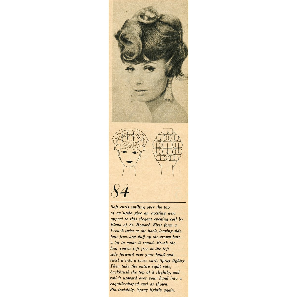 incurlers's tweet photo. An Elegant evening coif! #hairdo #rollers #hairrollers #curlers #rollerset #wetset #1960s https://t.co/9zNGzdmUua