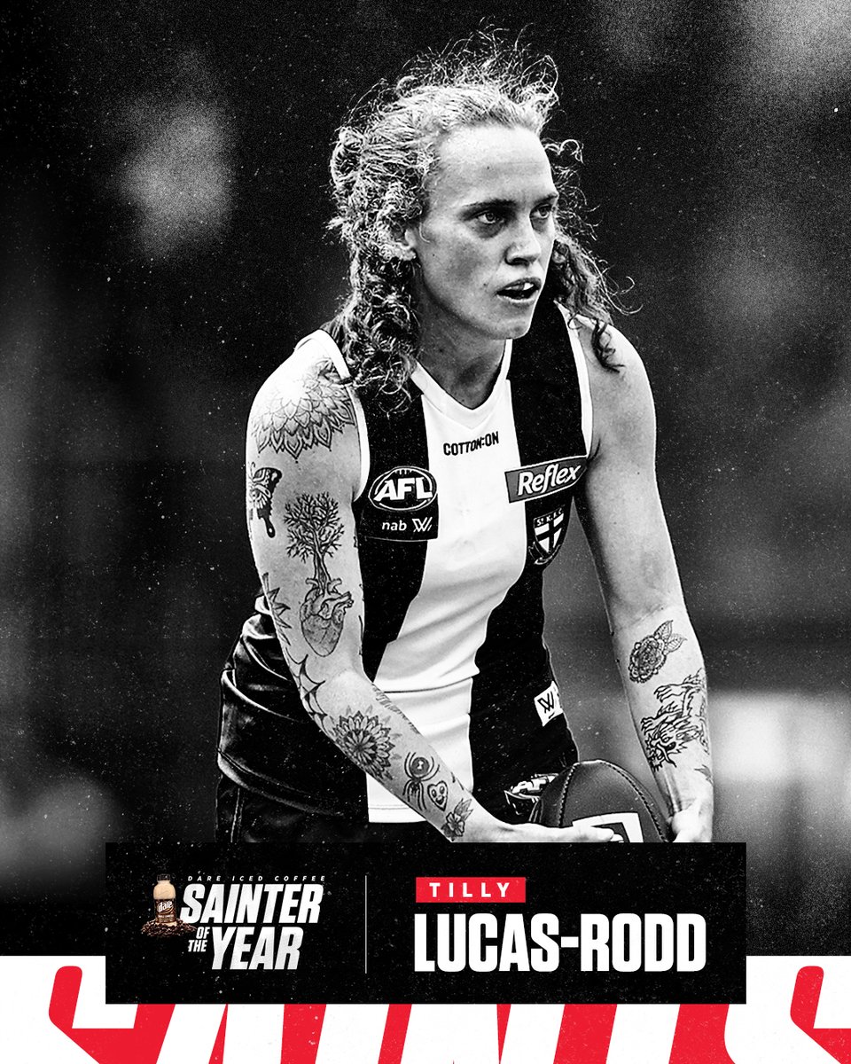 No surprises here 🤩 

As voted by you, Tilly Lucas-Rodd is this year's Dare Iced Coffee Sainter of the Year.