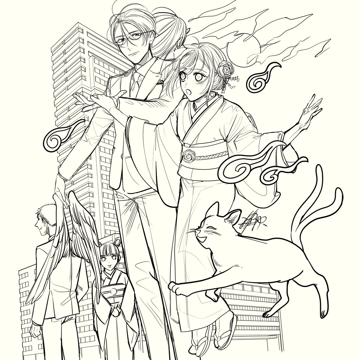 4月22日(金)より、KADOKAWA COMIC BRIDGEにて、マサト真希先生(@masatomaki )原作「百鬼夜行とご縁組 あやかしホテルの契約夫婦」のコミカライズ連載が始まります。ついに情報解禁です!同日発売の原作5巻の帯及びその他諸々にも告知でお邪魔しています…! https://t.co/wsJxWt41x9 