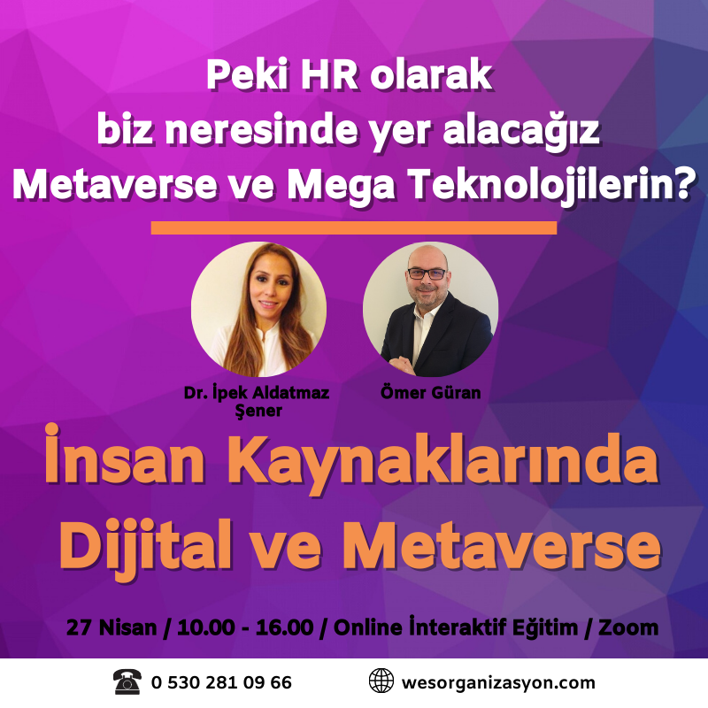 Peki HR olarak biz neresinde yer alacağız Metaverse ve Mega Teknolojilerin?

wesorganizasyon.com/hrmetaverseweb…