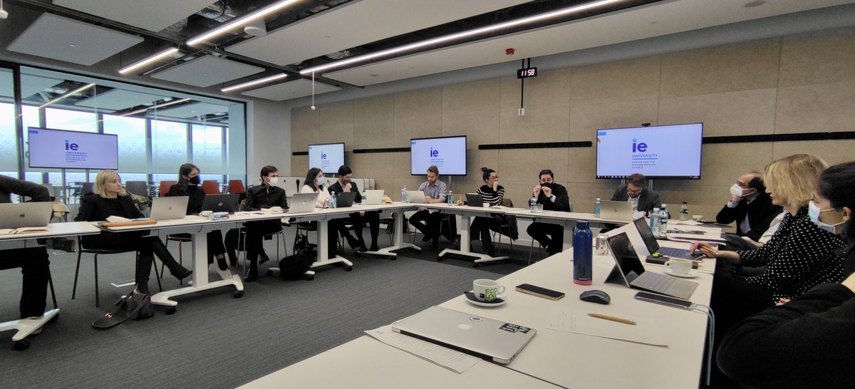 ieGovernance's tweet photo. Today we welcomed the Advisory Board and Research Team of our Digital Revolution & New Social Contract project led by @miotei. Researchers presented the papers and discussed progress on the various dimensions of the program. The first report will see the light in September 2022. https://t.co/alc5EhmZZ1