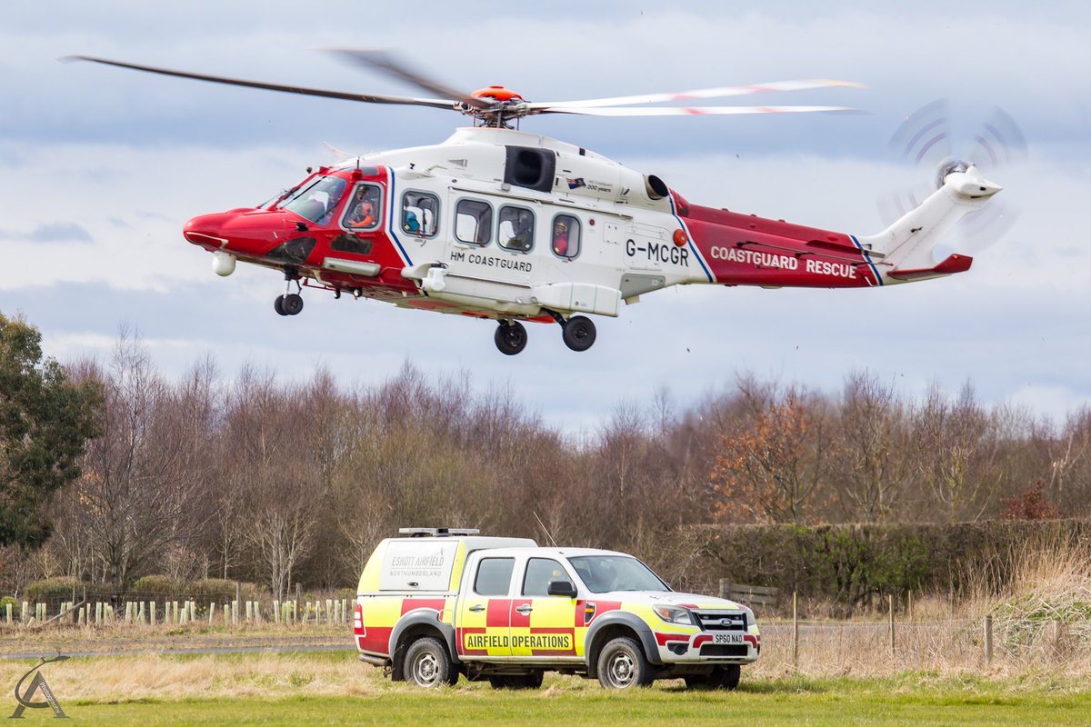 #AW189 G-MCGR as Coastguard199. Rotors Running Gas &amp; Go <a href="/EshottAirfield/">Eshott Airfield</a>, whilst on a training sortie in #Northumberland.
#Prestwick)
 
Andy 

#cg199 #eshott #bristowhelicopters #sar #coastguard #rescuehelicopter #uk #hmcg #uksar #searchandrescure #avgeek #heliporn <a href="/Leonardo_UK/">Leonardo in the UK 🇬🇧</a>